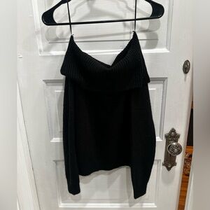 NWT, H&M, off the shoulder black sweater, size 16/18